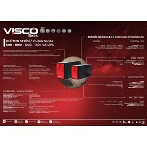 VİSCO PLUTON SERİSİ 1000VA UPS