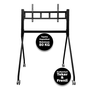 TRK-501-A Universal İnteraktif Akıllı Tahta, Ekran, TV Standı, Tekerlekli 42