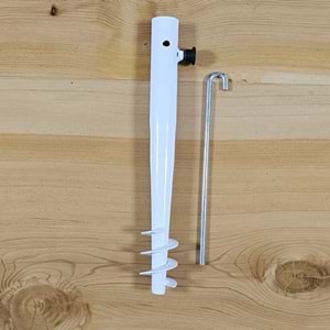 TRK-777 Metal Şemsiye Kazığı (BEYAZ)