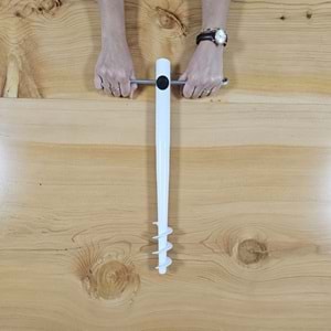 TRK-777 Metal Şemsiye Kazığı (BEYAZ)